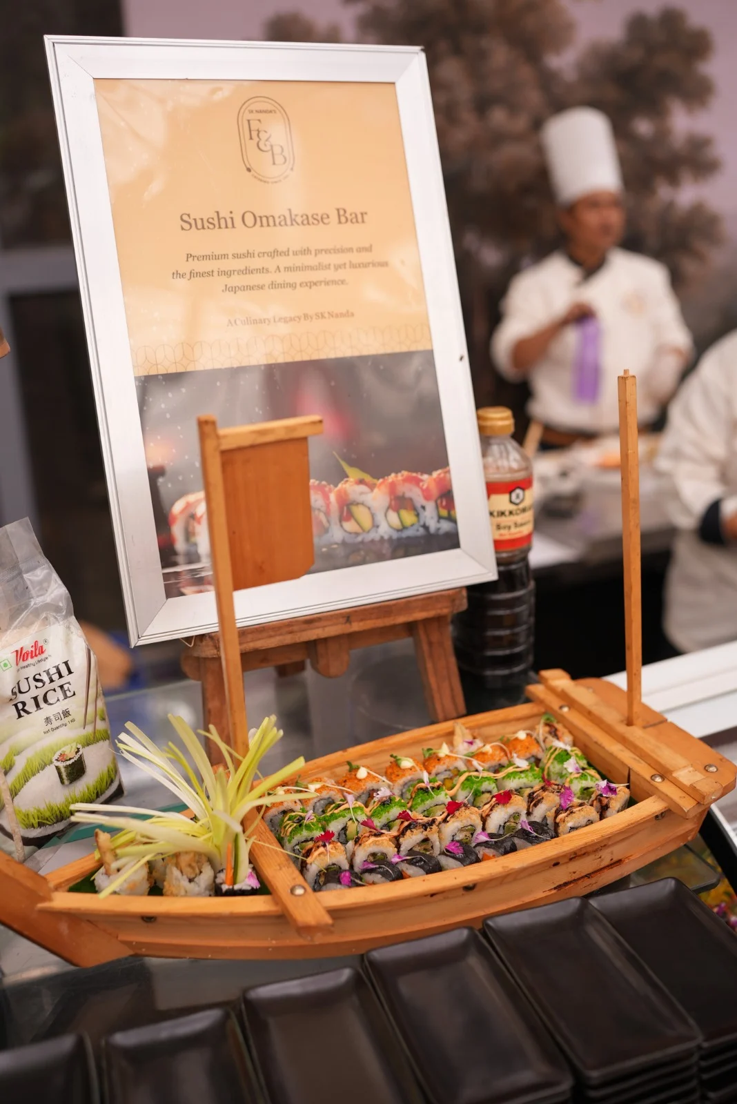 Sushi Omakase Bar at a recent SK Nanda F&B event