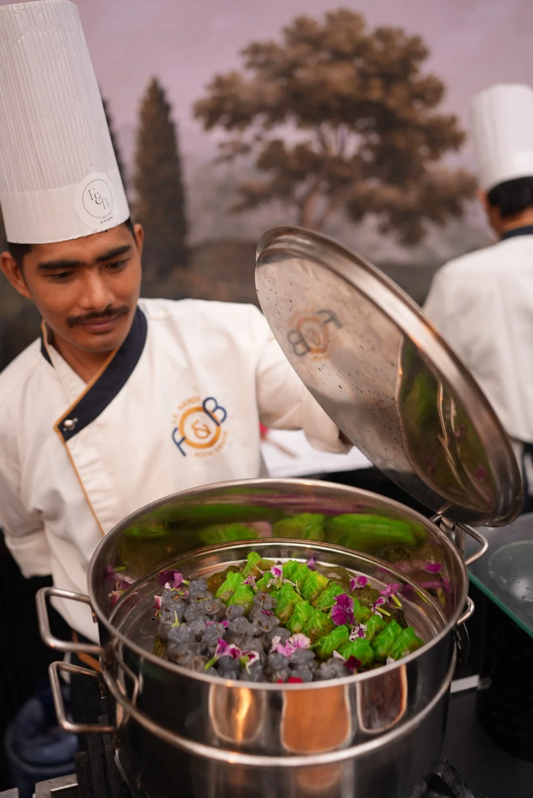 Chef-crafted live station at a recent SK Nanda F&B event