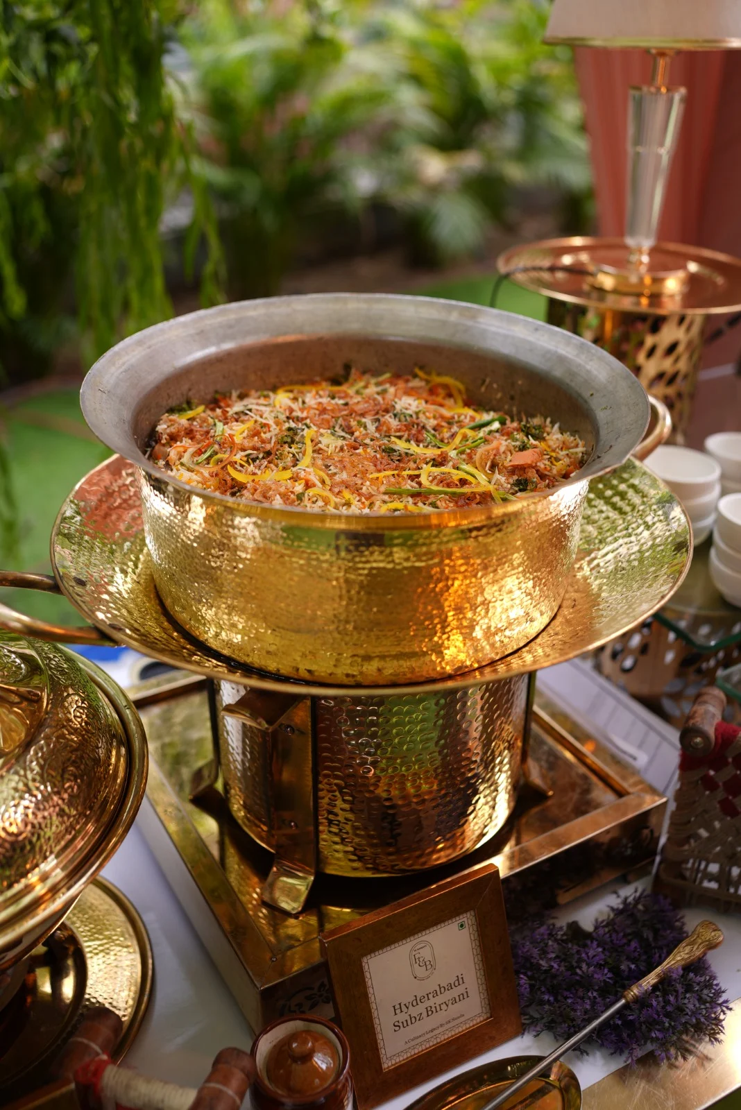 Hyderabadi Subz Biryani at a recent SK Nanda F&B event